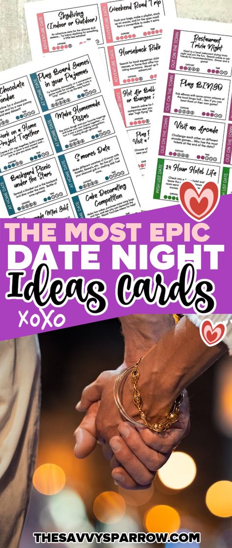 The Most EPIC Date Night Ideas - Printable Date Idea Cards to Make a Date Jar!💑🏻#LoveStory #RomanticEncounters #HeartfeltConnections #DateNightIdeas #SoulmateSearch #FlirtyFridays #CandlelitDinners #StarryEyedMoments #LoveQuotes #DreamyDates #WhisperedPromises #AmourAdventures Free Printable Date Night Cards, Printable Date Night Cards, Index Card Challenge Date Night, Date Night Printables Free, Date Night Cards Ideas, Relationship Printables, Free Date Night, Check Yes Or No, Secret Rendezvous