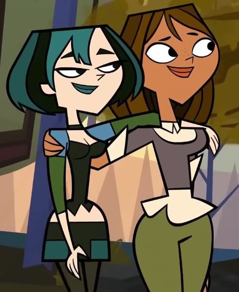 Total drama all stars Courtney And Gwen, Gwen And Courtney, Total Drama All Stars, Black Tv Shows, Y2k Art, Drama Tv Series, Black Tv, Star Character, Harry Potter Jokes