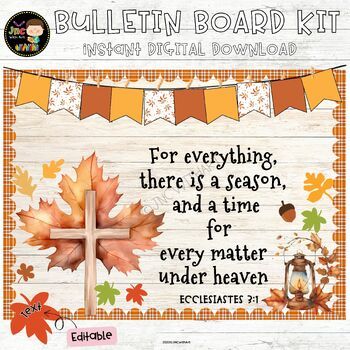 Thanksgiving Bulletin Board Ideas Toddler, Fall Church Bulletin Boards Autumn, Fall Christian Bulletin Boards, Classroom Decor Autumn, Christian Thanksgiving Bulletin Boards, Church Bulletin Board Ideas, Fall Church Bulletin Boards, Christian Classroom Decor, Fall In Love With Jesus