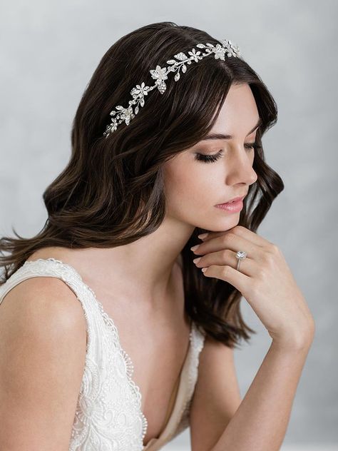 Wedding floral headpiece