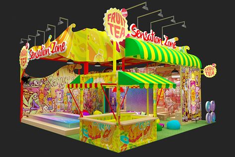 Lazuardi Ariesta on Behance Fruit Tea, Booth Design, Tea, Fruit, Design