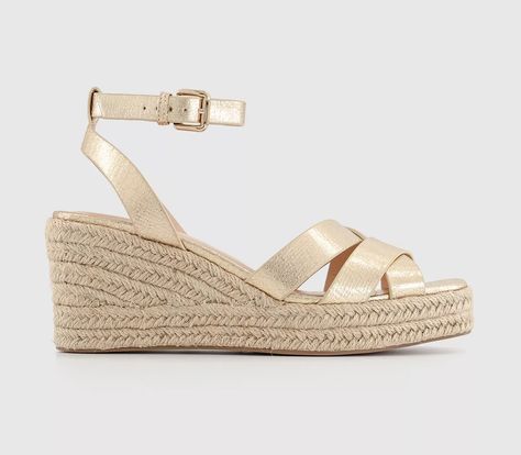 OFFICE Martina Multi Strap Mid Espadrille Wedges Strap Design, Summer Look, Mid Heel, Personal Shopping, Espadrilles Wedges, Everyday Wardrobe, Summer Looks, Espadrilles, Wedges