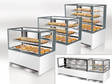 Oscartek Italia: Gelato / Ice Cream Cake Display Case Cake Display Counter, Cake Display Case, Meat Charcuterie, Gelato Cake, Custom Display Case, Cafe Display, Baking Supply Store, Bakery Display Case, Pastry Display