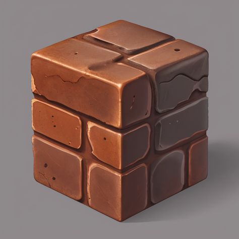 https://www.artstation.com/pavlin2 Game Icon Design, Game Textures, Candy Factory, Props Concept, Rock Textures, Casual Art, Brick Texture, Brick Block, Game Props