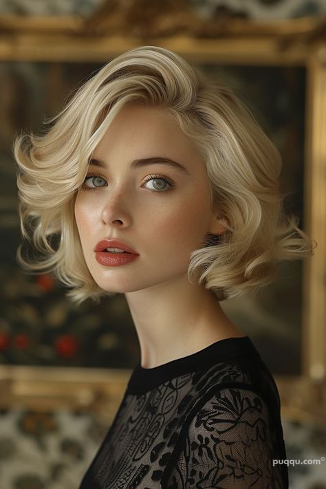 Herb Products, Serum Skincare, Blonde Bob Haircut, Short Blonde Bobs, Classic Hair, Lob Haircut, Classic Hairstyles, Chic Hairstyles, Short Blonde