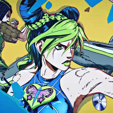 An Anime, Anime Character, Tattoos, Green, Anime, Hair, Blue