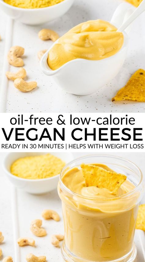 Low-Calorie Oil Free Vegan Cheese Sauce For Weight Loss - Easy plant-based recipes for weight loss. 

This low-calorie vegan cheese is oil free and uses nutritional yeast to get that cheesy flavor you love! It uses cauliflower as a base so you get high-volume and can curb your food cravings and eat yummy food like nachos, quesadillas, cheese pizza, cheeseburgers and macaroni and cheese and still lose weight! Silky smooth and ready in 30 minutes, this cheese sauce is exactly what you need! Easy Intermittent Fasting, Cauliflower Cheese Sauce, Low Calorie Cheese, Nutritional Yeast Recipes, Low Calorie Vegan, Vegan Cheese Sauce, Vegan Cauliflower, Cauliflower Cheese, Dairy Free Cheese