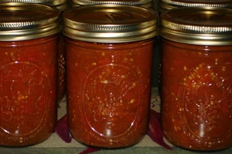 Enchilada Sauce for Canning Recipe - Food.com Canning Enchilada Sauce Recipes, Canning Enchilada Sauce Homemade, Enchilada Sauce For Canning, Enchilada Sauce Canning Recipe, Enchilada Sauce Canning, Canning Enchilada Sauce, Enchalada Sauce, Canned Enchilada Sauce, Easy Enchilada Sauce