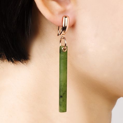 A closer look at our Nephrite Jade Earrings in Rose Gold. Modern geometrical shapes meet ancient materials. Available to purchase at: Design Orchard @shopdesignorchard Robinsons Online @robinsonssg Kris Shop @krisshop #marilyntanjewellery #gemstone #jadeearring #jade #jadeite #designerjewellery #greenjewels #affordablelux Jade Jewelry Design, Fashion Jewelry Editorial, Jade Accessories, Faberge Jewelry, Cloisonne Jewelry, Jewelry Knowledge, Geometrical Shapes, Jewelry Editorial, Industrial Jewelry