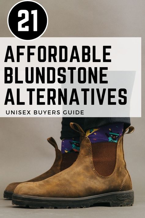 Want the Blundstone boot look but don't fancy the high price tag? Here is a unisex guide to the best affordable Blundstone alternatives. How To Wear Blundstone Boots, Blundstone Styling, Outfits With Blundstone Boots, Blundstones Outfit, Blundstone Boots Outfit, Styling Blundstone Boots, Blundstone Women, Chelsea Boots Style, Blundstone Boots