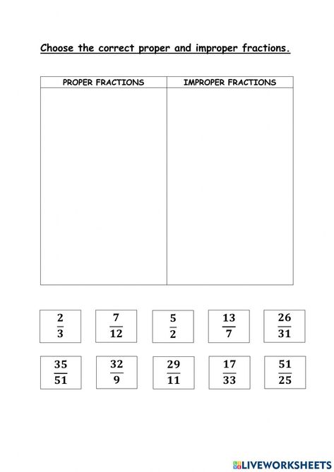 Proper And Improper Fractions Worksheets, Improper Fractions Worksheet, Proper Fraction, Fraction Worksheet, Proper Fractions, Kindergarten Addition, Kindergarten Addition Worksheets, Adding Fractions, Maths Resources