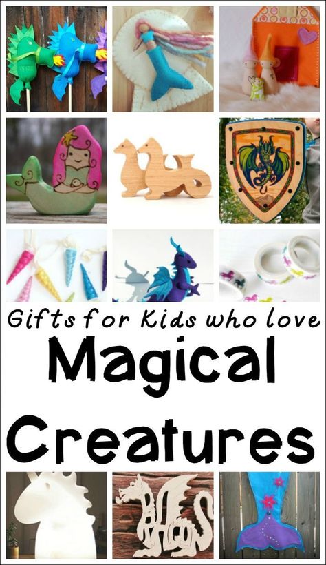 30 Gifts for Kids Who are Fascinated by Magical Creatures #Christmas #GiftGuide #GiftsforKids Christmas Activities For Preschoolers, Magic Creatures, Preschool Christmas Activities, Unique Gifts For Girls, Fairy Tale Theme, Gift Ideas For Kids, Early Learning Activities, Activities For Preschoolers, Magical Creature