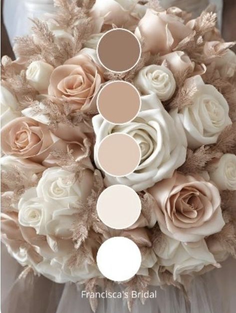 Beige Wedding Theme, Champagne Wedding Themes, Champagne Color Palette, Elegant Wedding Colors, Wedding Theme Color Schemes, Champagne Wedding Colors, Blush Wedding Colors, Pink Wedding Colors, Wedding Color Pallet