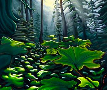 Stephan Fine Arts - Home Artist Grants, Beach Weather, Forest Canopy, Temperate Rainforest, Fine Art Painting Oil, World Of Color, In The Forest, Community Art, Water Based Ink