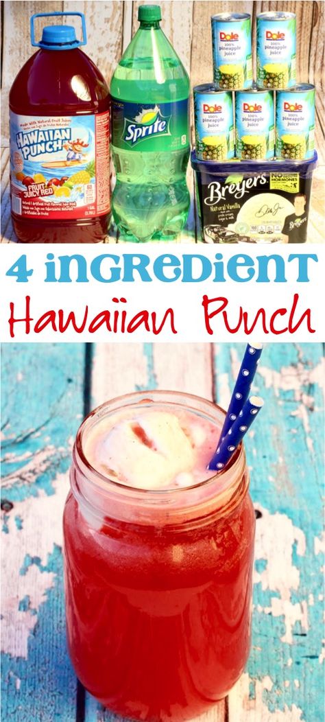 Red Punch Recipe, Red Punch Recipes, Hawaiian Punch Recipes, Alcohol Punch, Valentine Drinks, Alcoholic Punch Recipes, Red Punch, Easy Alcoholic Drinks, Party Punch Recipes