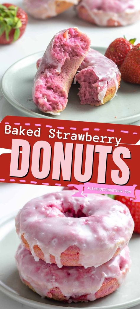 Strawberry Donuts, Baked Strawberries, Oreo Dessert, Cocktail Desserts, S'mores, Cake Donuts, Fresh Strawberries, Party Food Appetizers, Small Bites