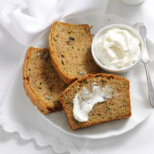 Zucchini Nut Bread Recipe from Taste of Home -- shared by Kevin Bruckerhoff, Columbia, Missouri Zucchini Nut Bread, 70s Food, Picnic Desserts, Best Zucchini Bread, Fajita Marinade, Nut Bread Recipe, Dessert Breads, Healthy Sweet Snacks, Zucchini Squash