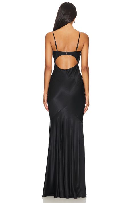 Lovers and Friends Anderson Gown in Black | REVOLVE Los Angeles Lifestyle, Prom Inspo, California Cool, Prom Dress Inspiration, S Hook, School Dresses, Makeup Stuff, Dress Home, Flowing Skirt