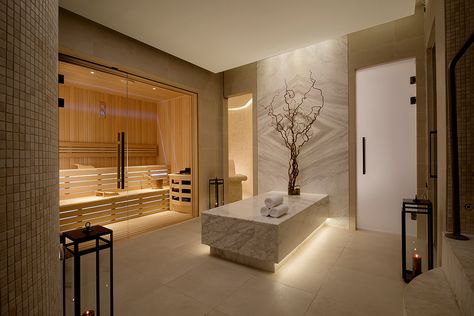 Spa Design Interior, Luxury Spa Design, Spa Massage Room, Spa Luxe, Home Spa Room, Wellness Room, Spa Studio, Spa Interior Design, Sauna Design