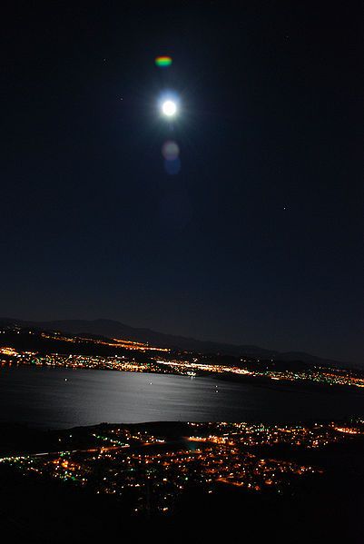 Lake Elsinore Full Moon Night Cities, Lake Elsinore California, City Lights At Night, Lake Elsinore, California Love, Night City, California Usa, City Lights, Full Moon