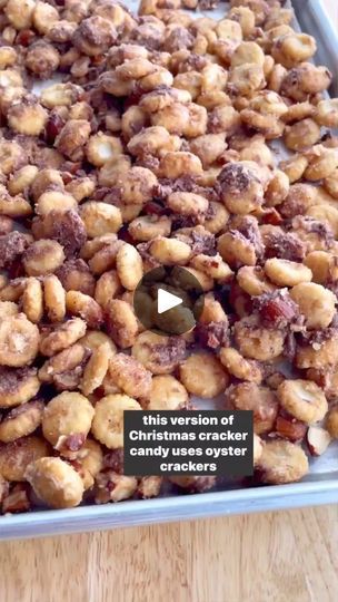 19K views · 179 reactions | Bite-Sized Christmas Cracker Candy⁣For the Candy⁣1 cup butter (8 ounces; 226 grams)⁣1 cup light brown sugar (7 ½ ounces; 212 grams)⁣1 (9 ounce) bag large oyster crackers, Premium-brand recommended #yummyfood #foodgifts #foodie #fashion #preorder #halloweencandy #baking #love #reels #christmascookies | Cookfasteatwell | Cookfasteatwell · Original audio Bite Size Christmas Cracker Candy, Christmas Oyster Cracker Candy, Christmas Cracker Candy Recipe, Cracker Candy Recipe, Christmas Cracker Candy, Oyster Cookies, Campfire Foods, Foodie Desserts, Cracker Candy