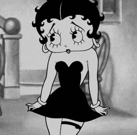 Betty Boop Pfp, Betty Boop, Black, Art