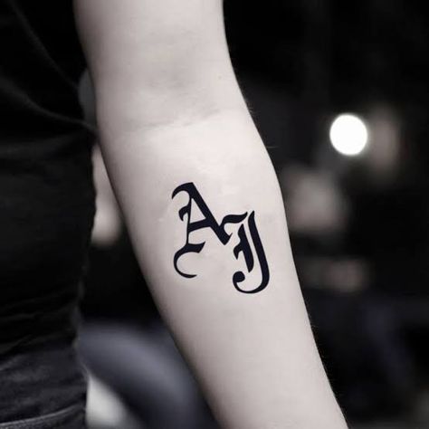 Aj Styles Tattoo, Lettering Tattoo Design, Tattoo Off, Alphabet Tattoo Designs, Tattoo Lettering Styles, Shiva Tattoo Design, Music Tattoo Designs, Lettering Tattoo, Stylish Alphabets