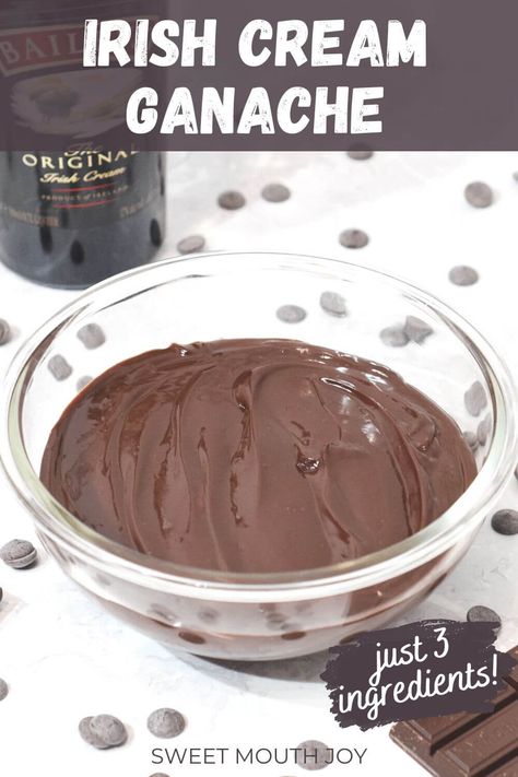 Baileys Ganache Recipe, Coffee Ganache Filling, Baileys Ganache, Candy Melts Recipe, Ganache Recipes, Cream Ganache, Easy Chocolate Ganache, Macarons Chocolate, Baileys Cake