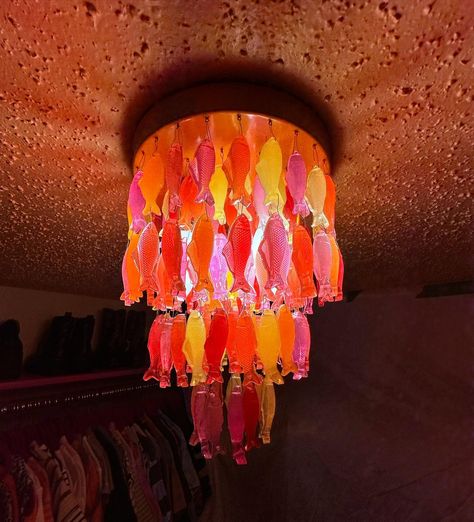 Kaarin Staalsen | The Swedish fish chandelier😍 Made completely out of resin! This project was such a labor of love - but I have no regrets! Every day I will … | Instagram Fish Chandelier, Swedish Fish, No Regrets, Art Furniture, Colorful Decor, Resin Art, Art Day, Diy Art, Art Artist