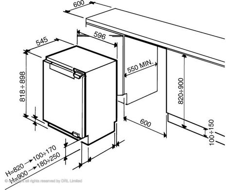 Kitchen Cabinets Drawing, Kitchen Cabinet Plans, Handleless Cabinets, Dishwasher Dimensions, Refrigerator Dimensions, Interior Design Living Room Modern, Undercounter Refrigerator, Kitchen Layout Plans, Purple Kitchen