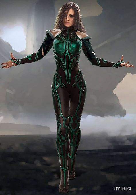 Female Marvel Cosplay, Hela Thor Ragnarok, Thor Outfit, Marvel Hela, Hela Thor, Marvel Concept Art, Female Thor, Halloween Parejas, Cyberpunk Female