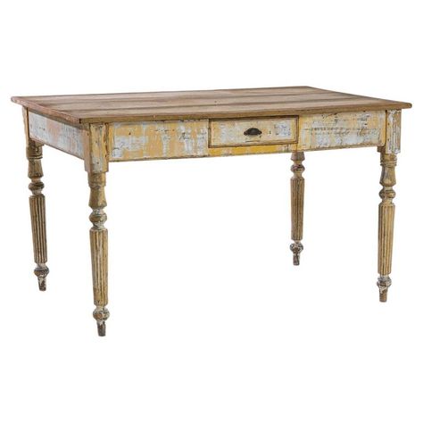 Check out this item from 1stdibs! Antique Country French Wood Patinated Table: https://www.1stdibs.com/id-f_29528332 French Country Table, Shabby Chic Chandelier, Country Lamps, Bistro Dining Table, Elegant Outdoor Furniture, Antique French Country, Bar Stools Kitchen Island, Country Table, Outdoor Accent Table