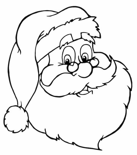 Christmas Clipart Free, Christmas Maze, Face Coloring, Free Christmas Coloring Pages, Xmas Wishes, Printables Free Kids, Santa Face, Christmas Coloring, Christmas Drawing