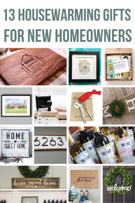 Looking for practical housewarming gifts for new homeowners? Any of these closing gifts would be great ideas! #housewarming #giftideas #gifts #homedecor House Warming Cricut Gift Ideas, Diy House Warming Gift Ideas First Home, Welcome To New Home Gift Ideas, How Warming Gift Ideas, Diy Housewarming Gift Ideas Cricut, New Home Owners Gifts, Housewarming Cricut Gifts, New Home Diy Gift, Housewarming Party Gift Ideas