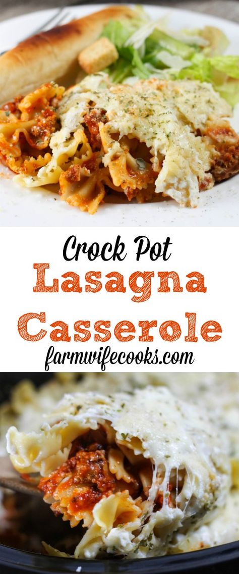 This Crock Pot Lasagna Casserole is an easier alternative to traditional lasagna with the same great taste the whole family loves! #Casserole #CrockPotRecipes  #SlowCooker Crockpot Lasagna Casserole, Crock Pot Lasagna, Lasagna Casserole, Crockpot Lasagna, Pot Lasagna, Traditional Lasagna, Family Dinner Recipes, Crock Pot Slow Cooker, Crock Pot Cooking