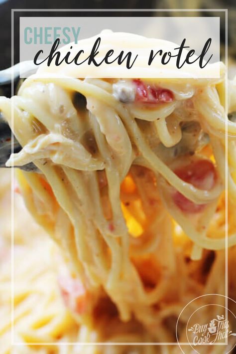 Cheesy Chicken Rotel Spaghetti, Velvets Rotel Chicken Spaghetti, Velvet Chicken Spaghetti, Rotel Chicken Spaghetti Velveeta, Chicken Rotel Pasta, Chicken Rotel Spaghetti, Chicken Spaghetti Recipe With Rotel, Rotel Spaghetti, Chicken Cheese Pasta