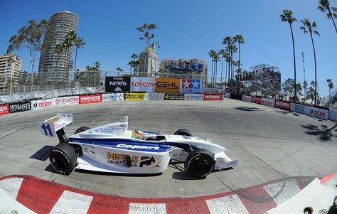 38th Annual Toyota Grand Prix of Long Beach Firestone Indy Lights race winner Esteban Guerrieri rounds the hairpin turn. (Scott Varley, PRESS-TELEGRAM) Daily News, Long Beach, Grand Prix, Formula 1, Race Cars, Toyota, Sports Car, Photo And Video, Turn Ons