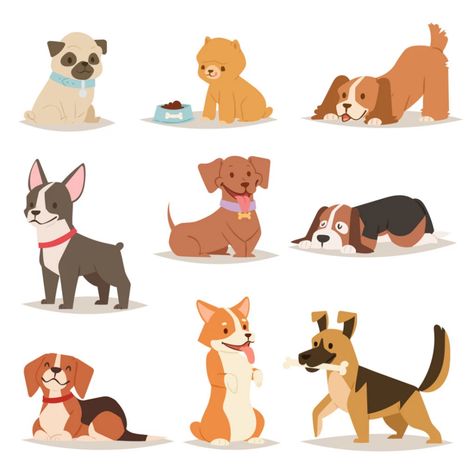 Artists And Illustrators To Follow | Shutterstock Contributors | Shutterstock Illustration Friends, Cartoon Dogs, Funny Cartoon Characters, Cute Funny Cartoons, 강아지 그림, Dog Vector, Funny Illustration, Funny Drawings, Puppies Funny