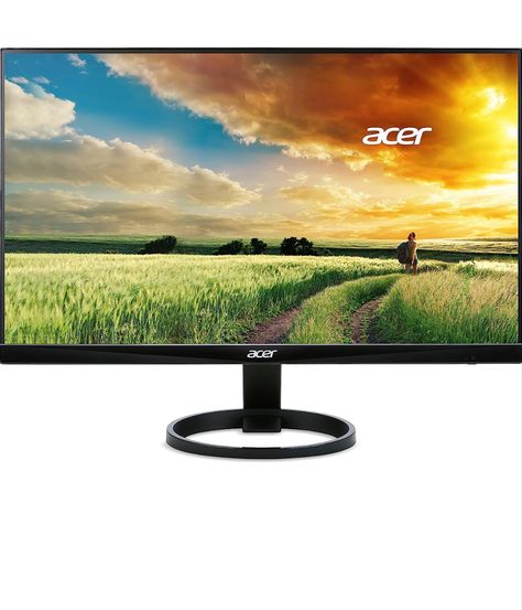 Acer 23.8” Full HD 1920 x 1080 IPS Zero Frame Home Office Computer Monitor - 178° Wide View Angle - 16.7M - NTSC 72% Color Gamut - Low Blue Light - Tilt Compatible - VGA HDMI DVI R240HY bidx#afflink Macbook Pro 2017, Laptop Acer, Pc Monitor, Led Backlight, Best Resolution, Built In Speakers, Hdmi Cables, Lcd Monitor, Computer Monitor