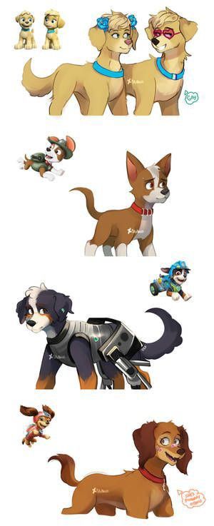 Paw Patrol As Humans, Paw Patrol Human Version, Paw Patrol Fanart, Paw Patrol Art, Paw Patrol Liberty, Anime Dog, Dog Design Art, Paw Patrol Cartoon, Paw Art