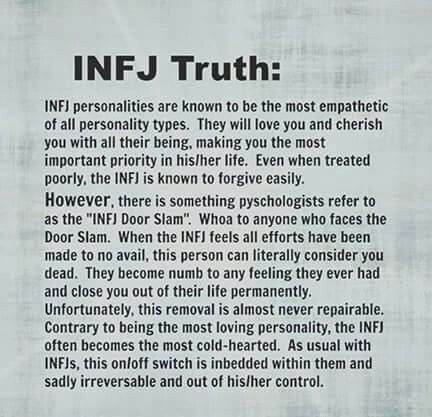 Infj Door Slam, Myers Briggs Infj, Intj And Infj, Infj Type, Infj Mbti, Door Slam, Infj Personality Type, Infj T, Under Your Spell