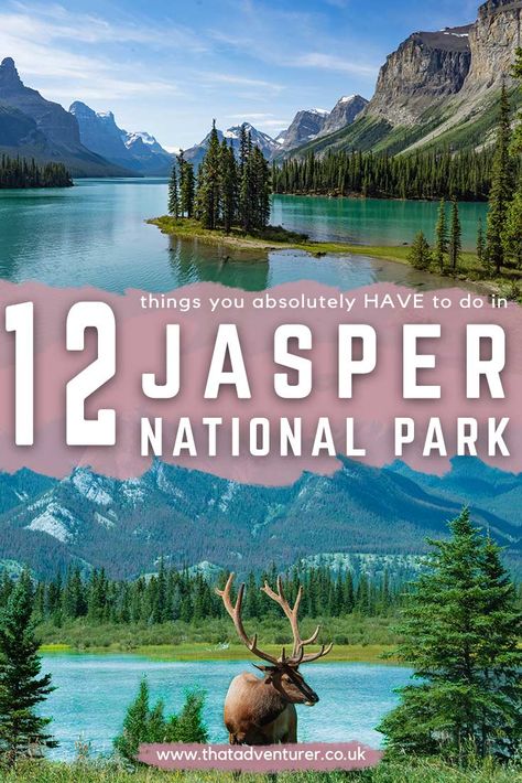 What To Do In Jasper Alberta, Jasper Lake Canada, Things To Do In Jasper Alberta, Jasper Alberta Canada, Vacation Wallpaper, Athabasca Falls, Canadian National Parks, Jasper Canada, Alberta Travel