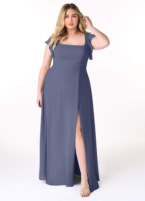 Azazie Bondi Bridesmaid Dresses | Azazie Dresses Details, Ruffles Bridesmaid Dresses, Plus Size Bridesmaid Dresses, Full Maxi Skirt, Plus Size Bridesmaid, Party Dresses Online, Bridesmaid Dresses Plus Size, Dress Order, Chiffon Ruffle