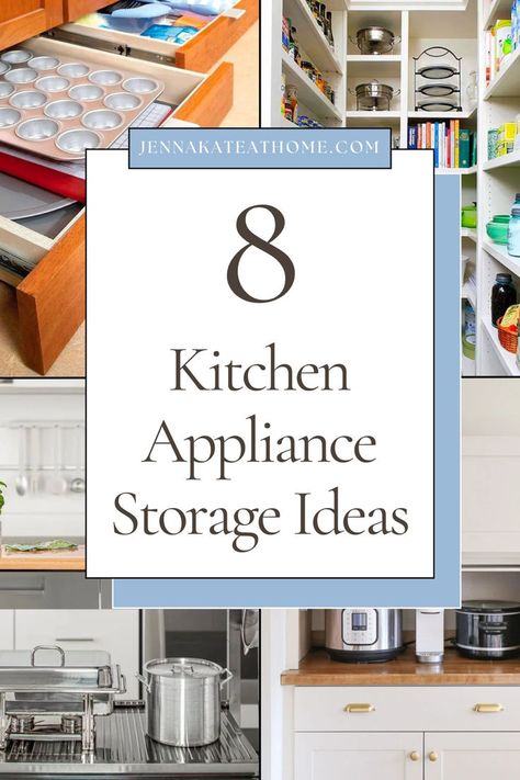 Get kitchen appliance storage ideas to keep your space tidy. Use cabinet, pantry, or shelving solutions for smart kitchen appliance organization. Learn how to organize appliances in kitchen spaces and find the best ways to organize kitchen appliances efficiently. Pantry Appliance Organization, Organize Kitchen Appliances, Kitchen Appliance Storage Ideas, Appliance Storage Ideas, Appliances In Kitchen, Kitchen Appliances Organization, Appliance Storage, Coastal Style Kitchen, Organize Kitchen