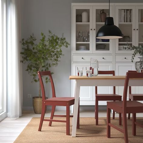 Dining Chairs - IKEA Betula Pendula, Swedish Furniture, Wooden Dining Chairs, Wooden Texture, Red Stain, Design Line, Ikea Family, Table Seating, Wooden Chair