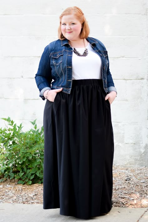 Four Creative Ways to Wear a Maxi Skirt | With Wonder and Whimsy Skirt Outfit Ideas Plus Size, Maxi Skirt Outfit Ideas, Modest Plus Size Fashion, Plus Size Long Skirts, Maxi Skirt Plus Size, Swimsuits 2020, Outfit Ideas Plus Size, Maxi Skirt Outfit, Skirt Outfit Ideas