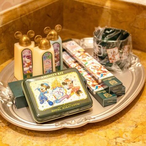 Hotel MiraCosta 35th Anniversary Amenities Tokyo Autumn, Disney Notebook, Resort Amenities, Disney Tokyo, Amenity Kits, Tokyo Disneysea, Character Dining, Disney Merch, Disney Hotels