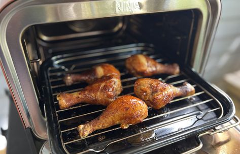 Only three ingredients need to make these easy and delicious smoked bbq chicken drumsticks on the Ninja Woodfire Outdoor oven. Ninja Outdoor Oven Recipes, Smoker Chicken Drumsticks, Ninja Woodfire Oven Recipes, Ninja Woodfire Outdoor Oven Recipes, Chicken Legs On The Traeger Grill, Smoked Chicken Drumsticks Electric Smoker, Smoked Chicken Drummies, Ninja Oven, Smoked Lollipop Chicken Drumsticks