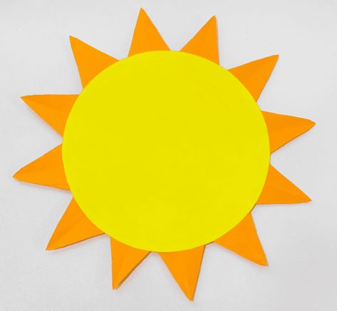 10 Kids Fun Family Sun Crafts Preschool, How To Make A Sun, Sun Paper Craft, Sun Crafts For Preschoolers, Sun Craft, Sunshine Crafts, Paper Sun, Print Crafts, Sun Paper