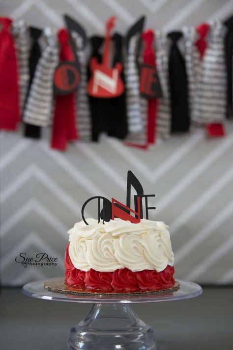 Music cake smash theme By Sue Price Photography Rock And Roll Birthday, Music Cake, Cake Smash Theme, Cake Smash, Bday Party, 1st Birthday, First Birthdays, Rolls, Cake